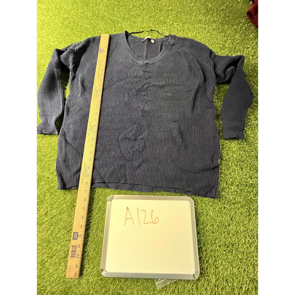 Mens GAP XL Navy Blue Ribbed Sweater